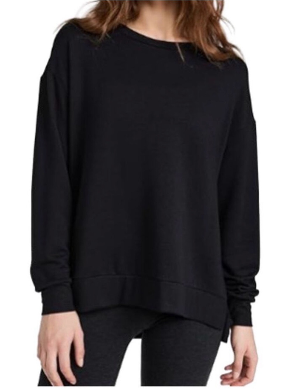 Beyond Yoga Off Duty Black Sweatshirt Size Small